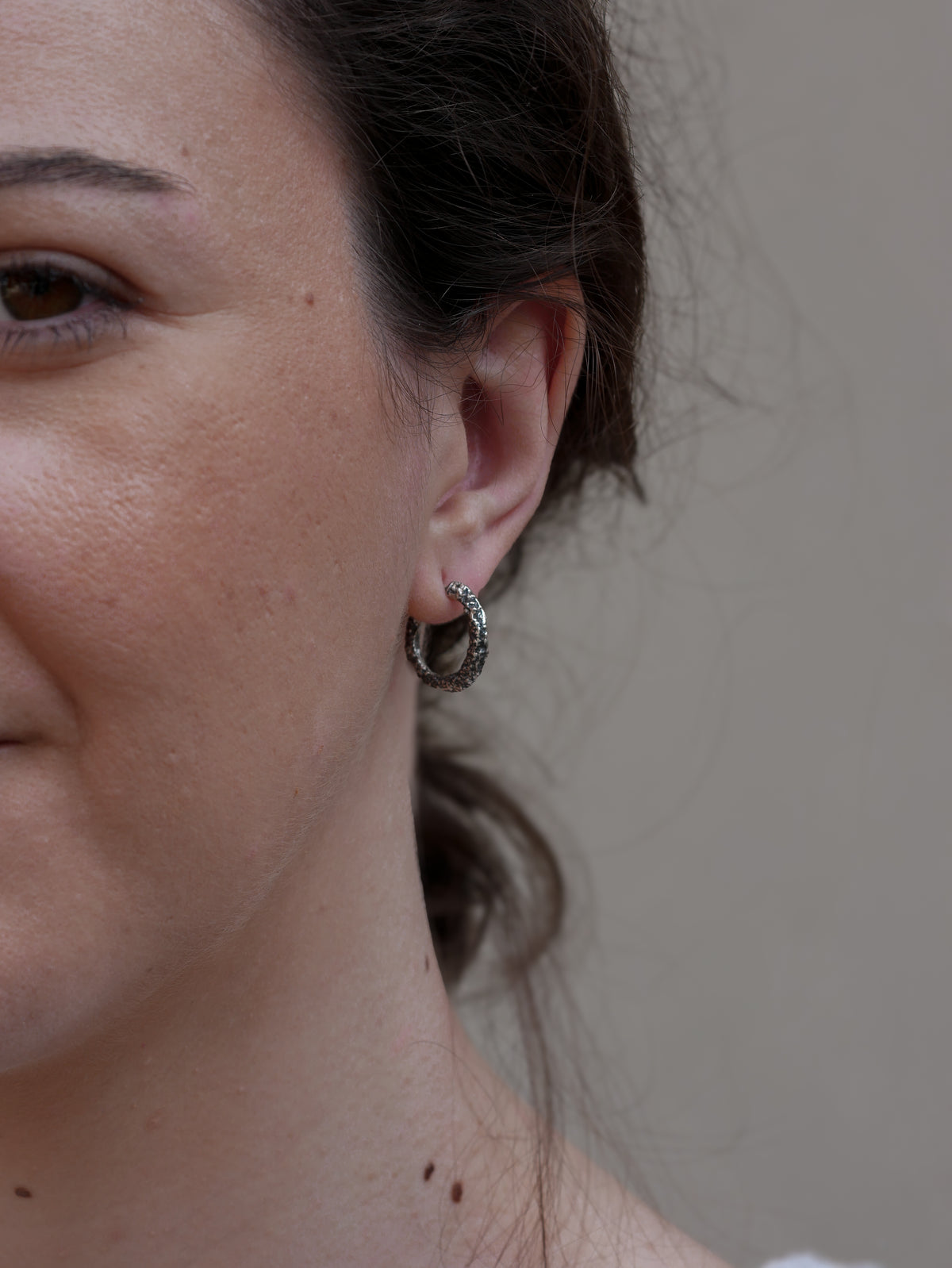 Large hoop earrings