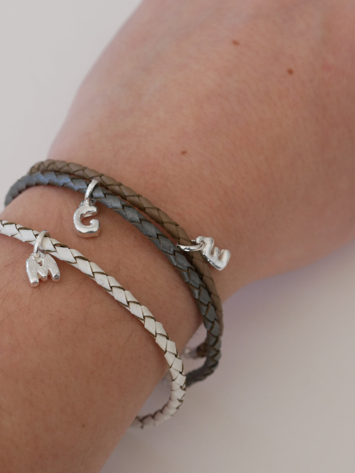 Initial Footprints Bracelet